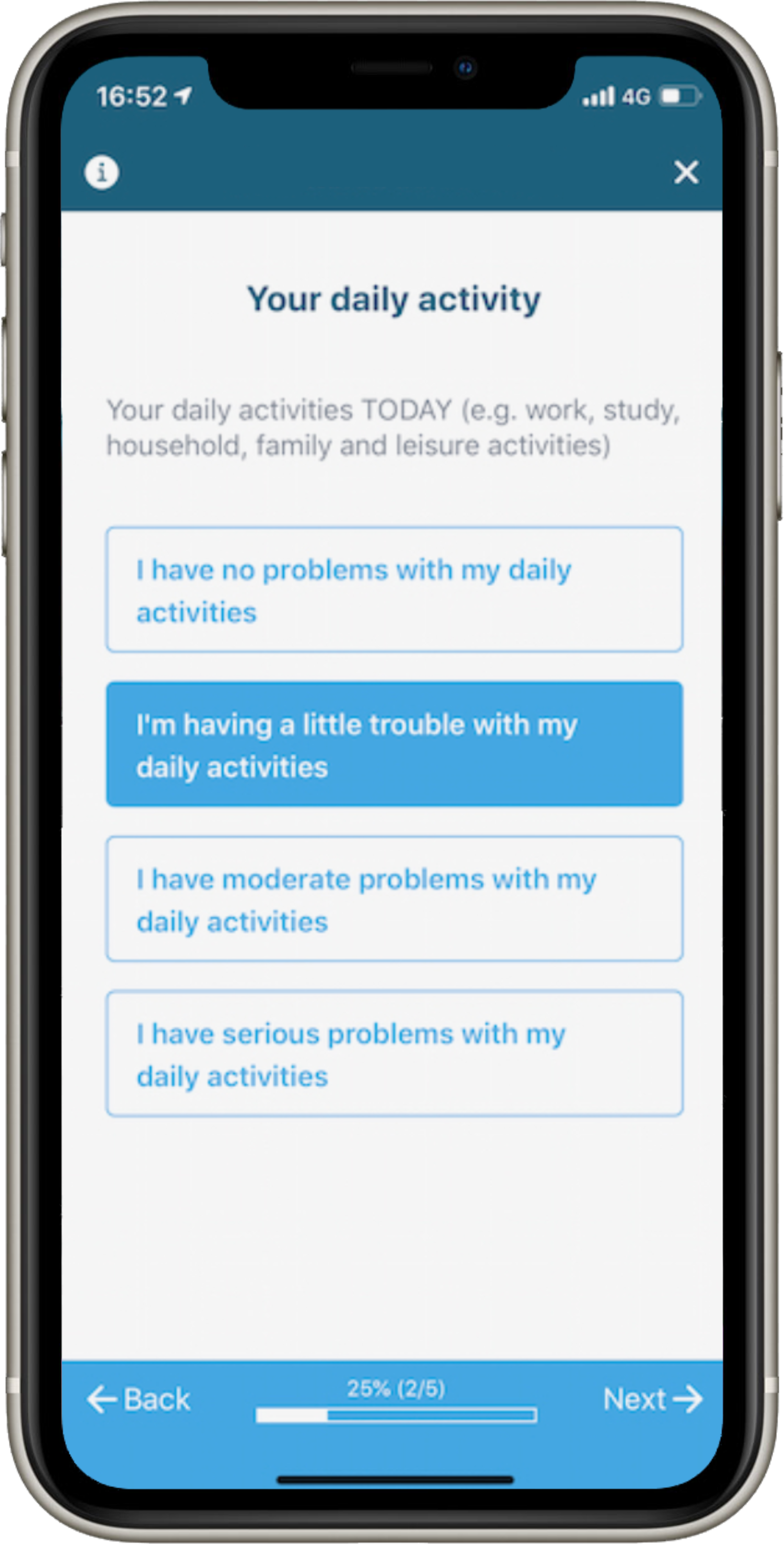 screenshot of Improve App
